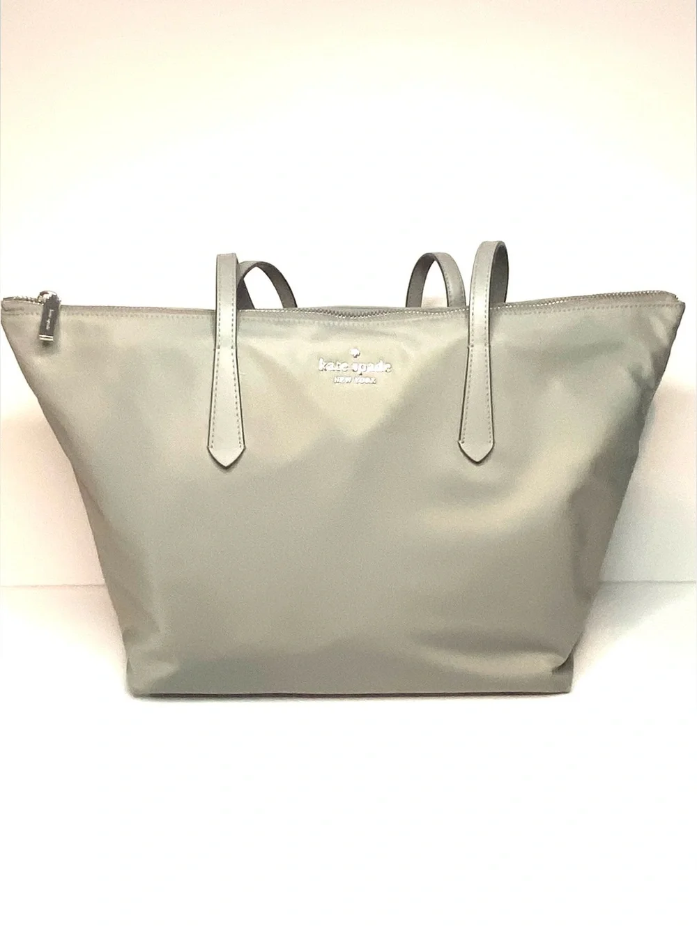 kate spade retails $299 ($49) Gray Tote with Top Zip